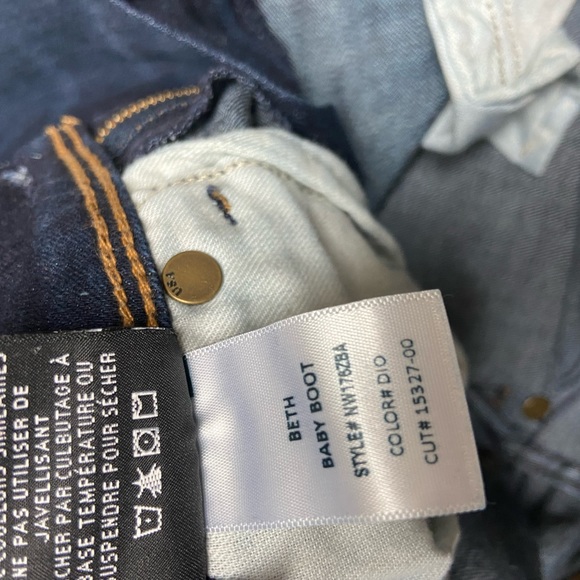 $205 Hudson Beth Baby Boot cut jeans size 25 dark wash blue - Picture 10 of 11